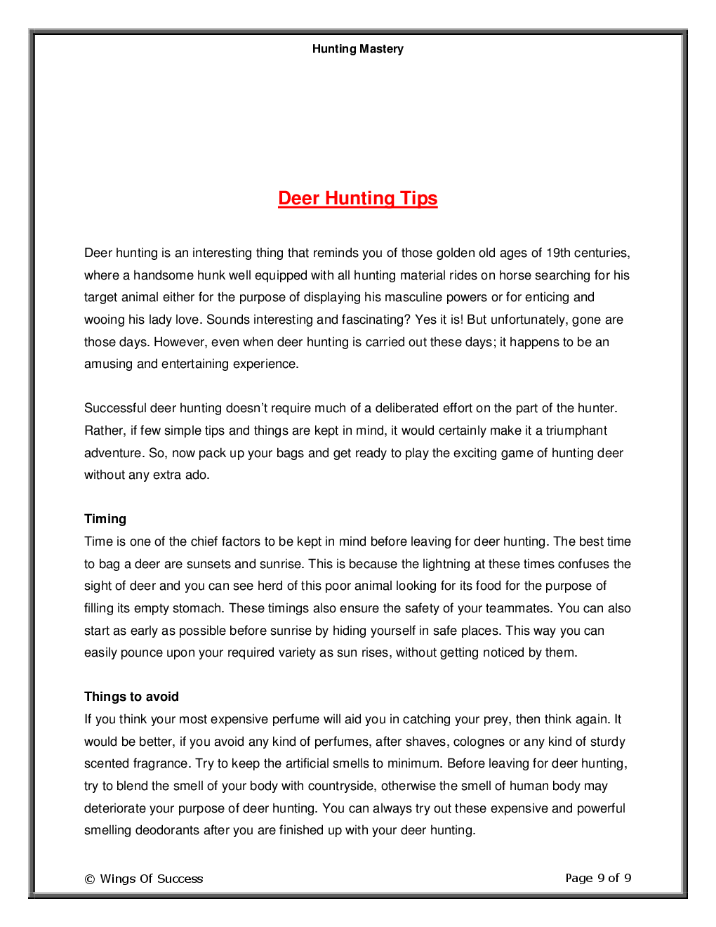 Hunting Mastery - Page 4