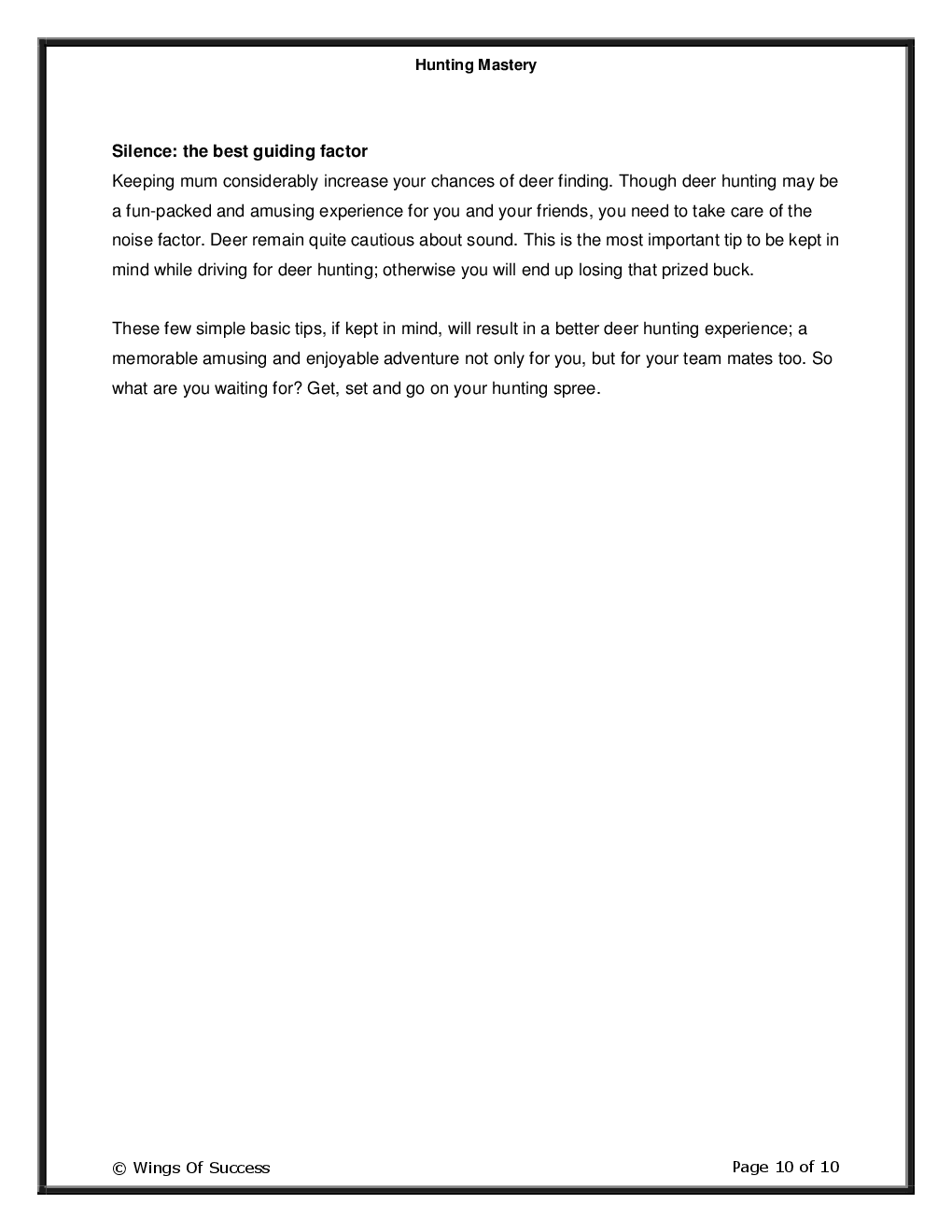 Hunting Mastery - Page 5