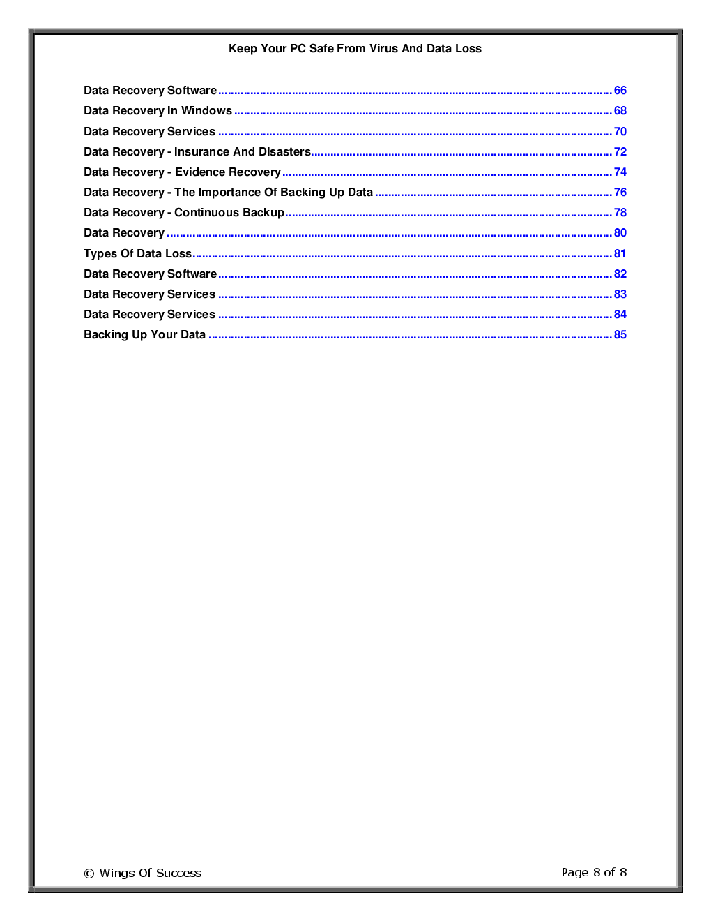 Keep Your PC Safe From Virus And Data Loss - Page 3