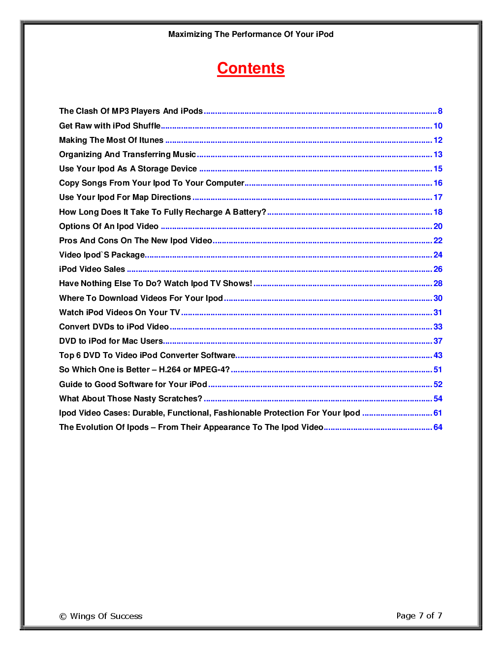Maximizing The Performance Of Your iPod - Page 2