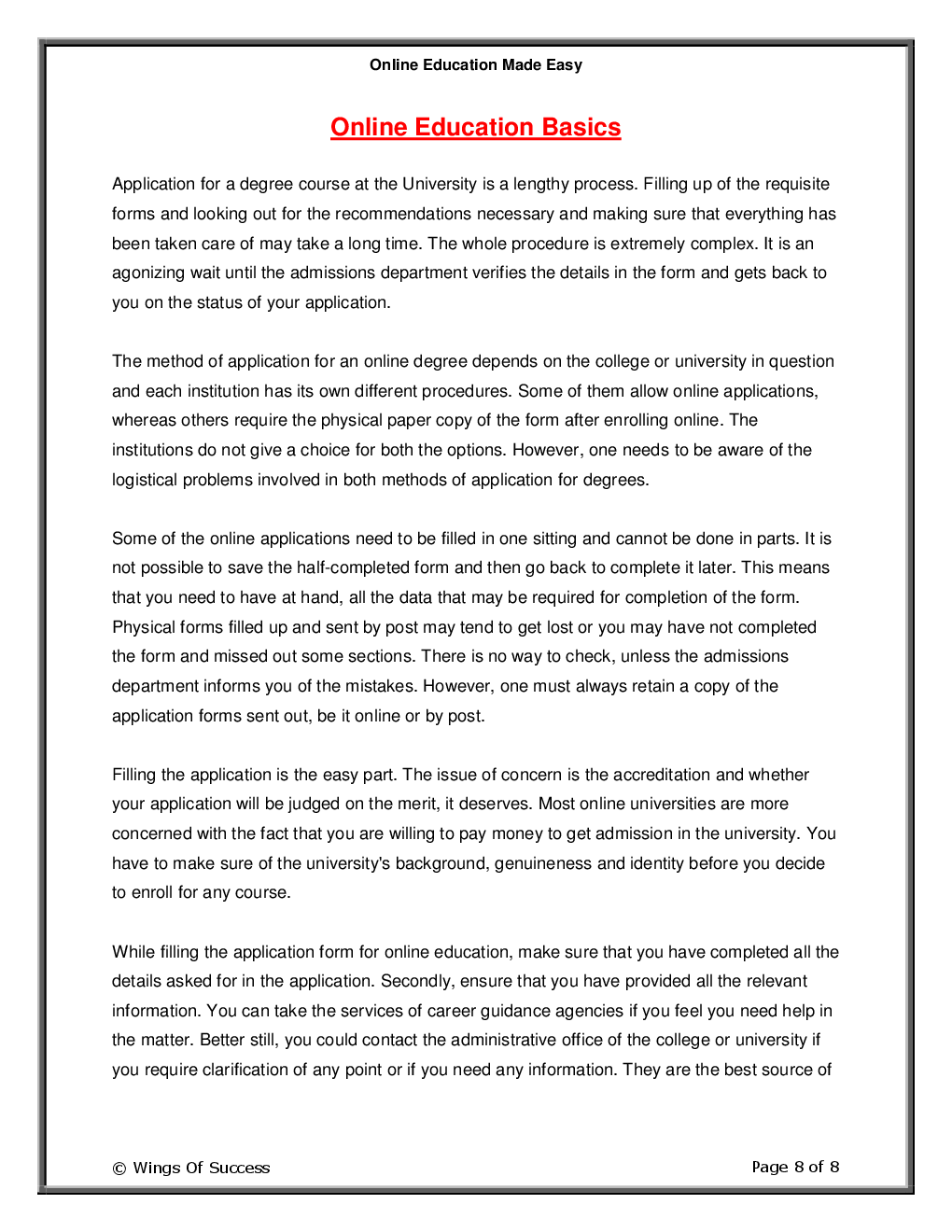 Online Education Made Easy - Page 3