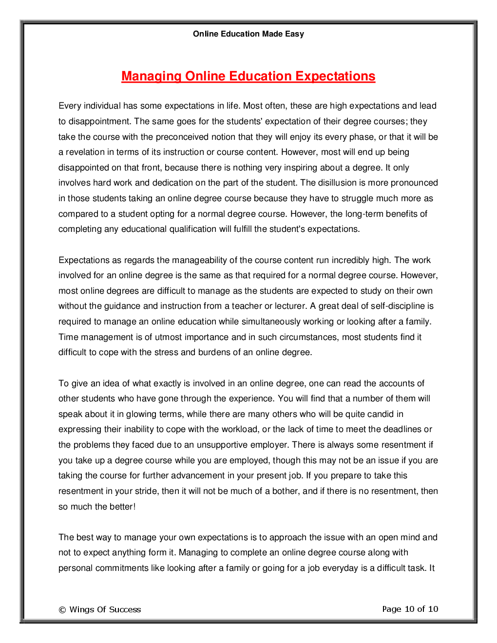 Online Education Made Easy - Page 5