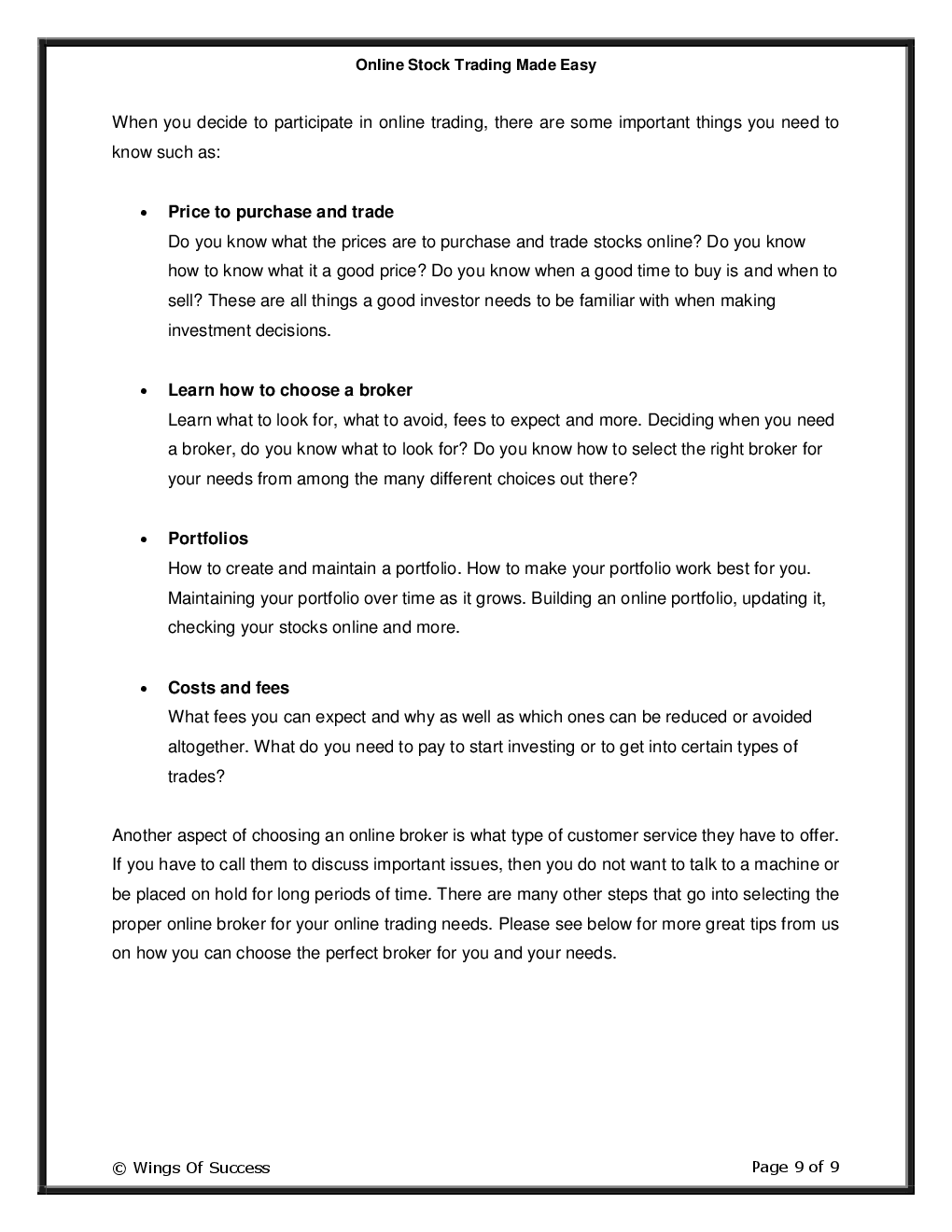 Online Stock Trading Made Easy - Page 4