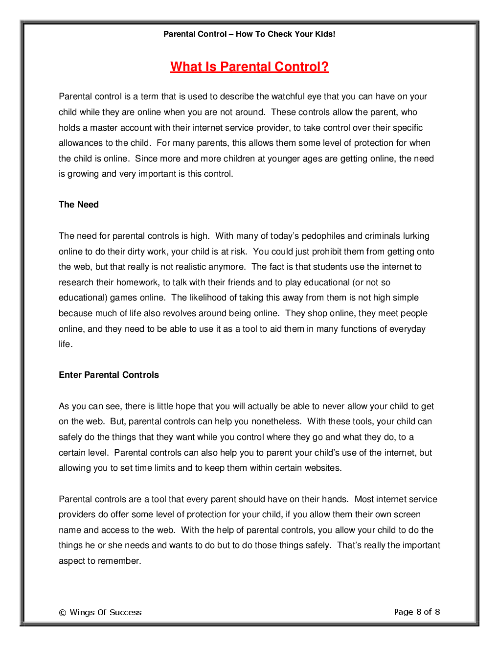 Parental Control – How To Check Your Kids! - Page 3