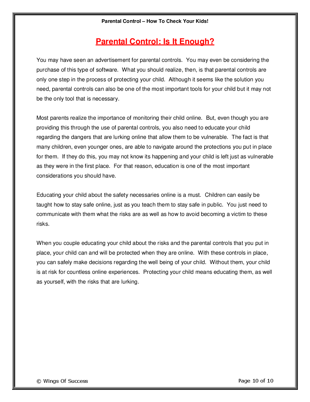 Parental Control – How To Check Your Kids! - Page 5