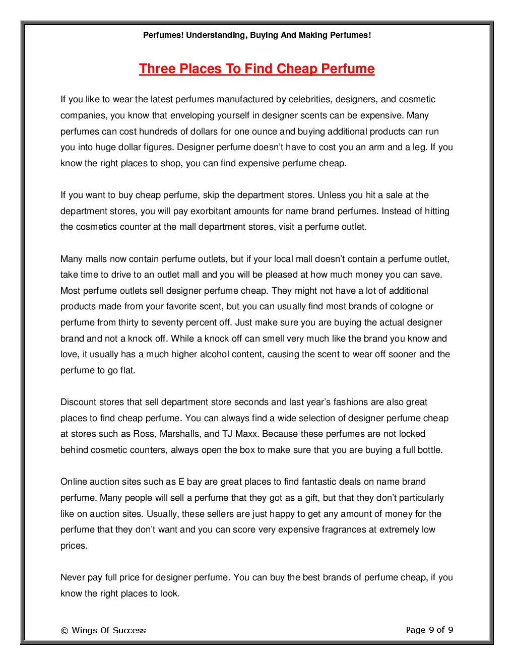 Perfumes! Understanding, Buying And Making Perfumes! - Page 4