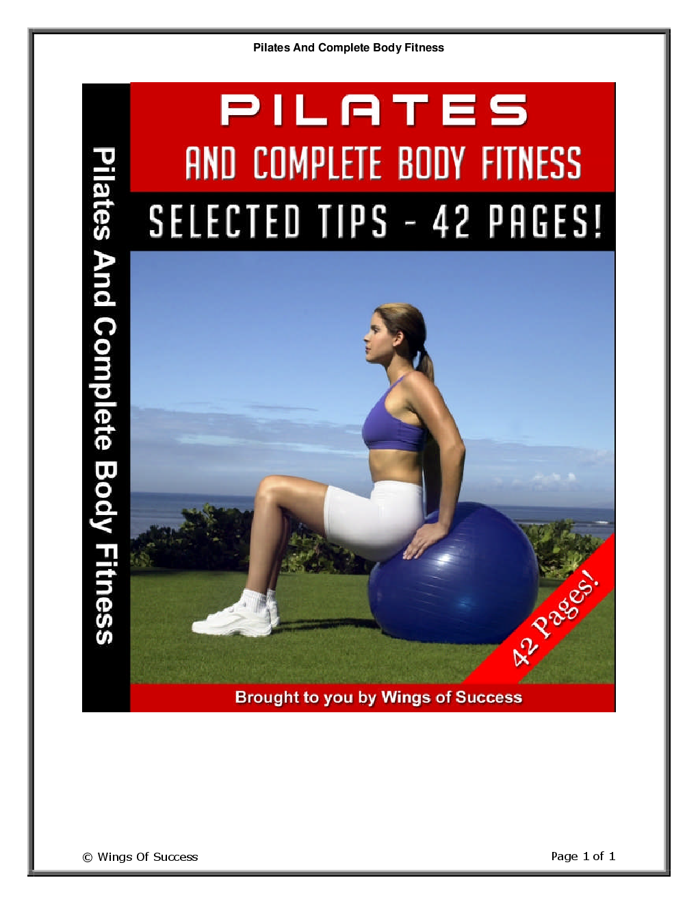 Pilates And Complete Body Fitness - Page 1