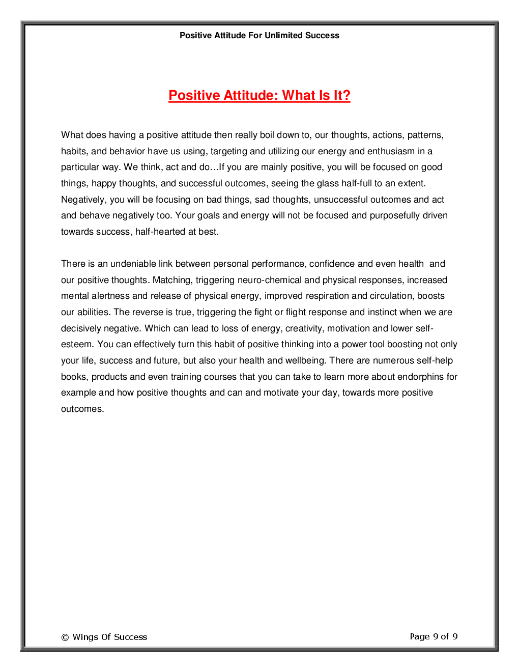 Positive Attitude For Unlimited Success - Page 4