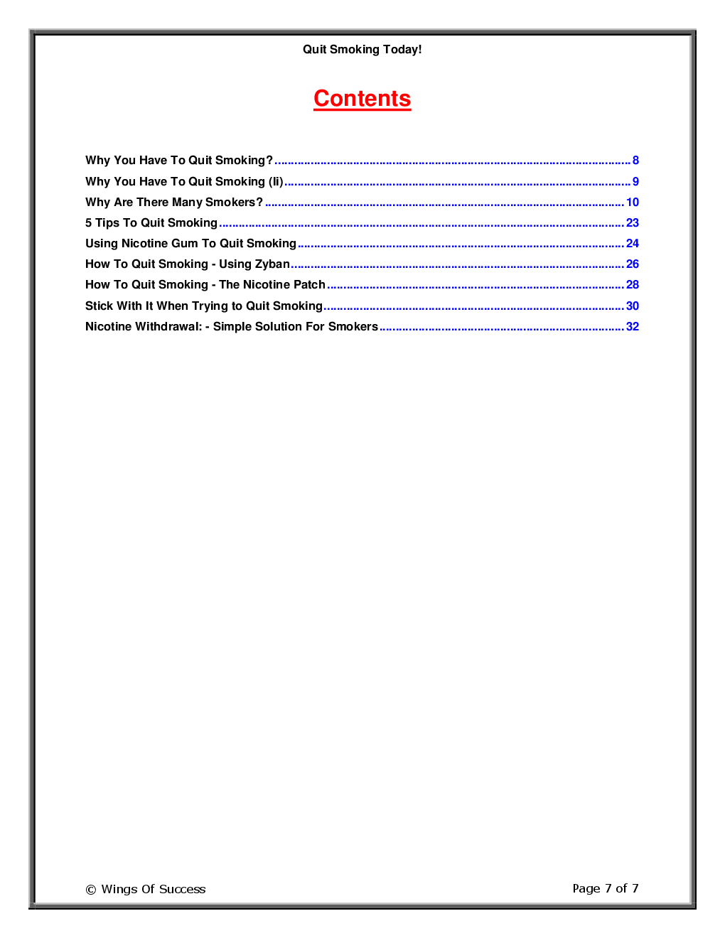 Quit Smoking Today! - Page 2