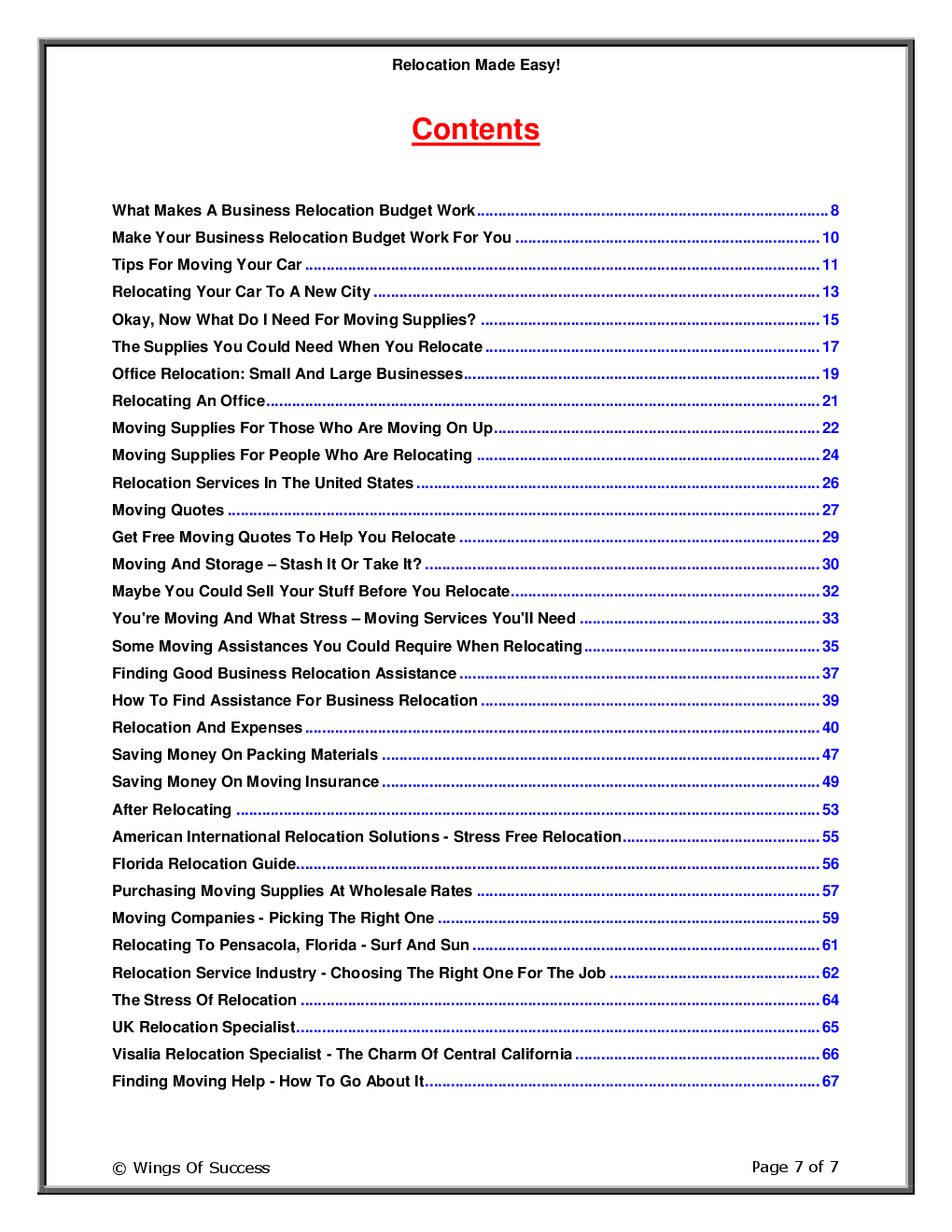 Relocation Made Easy! - Page 2