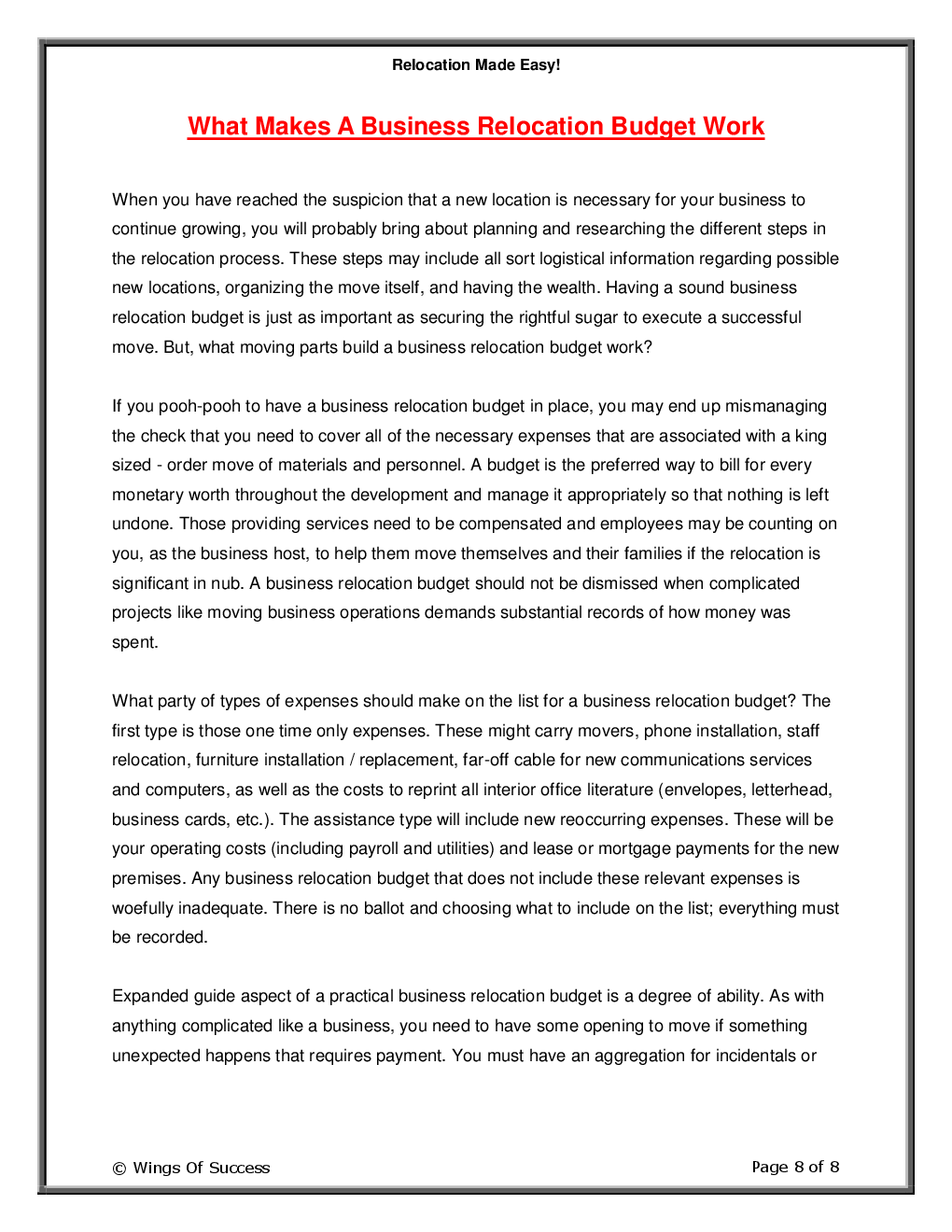 Relocation Made Easy! - Page 3