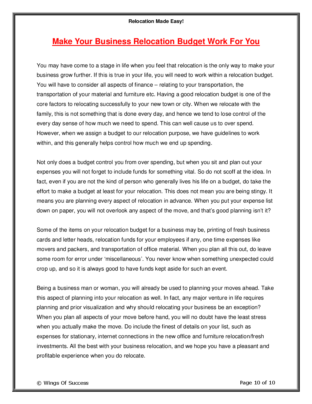 Relocation Made Easy! - Page 5