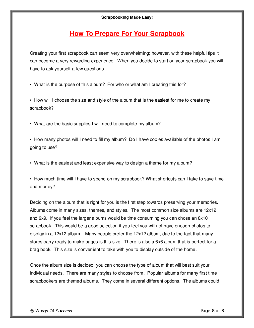 Scrapbooking Made Easy! - Page 3