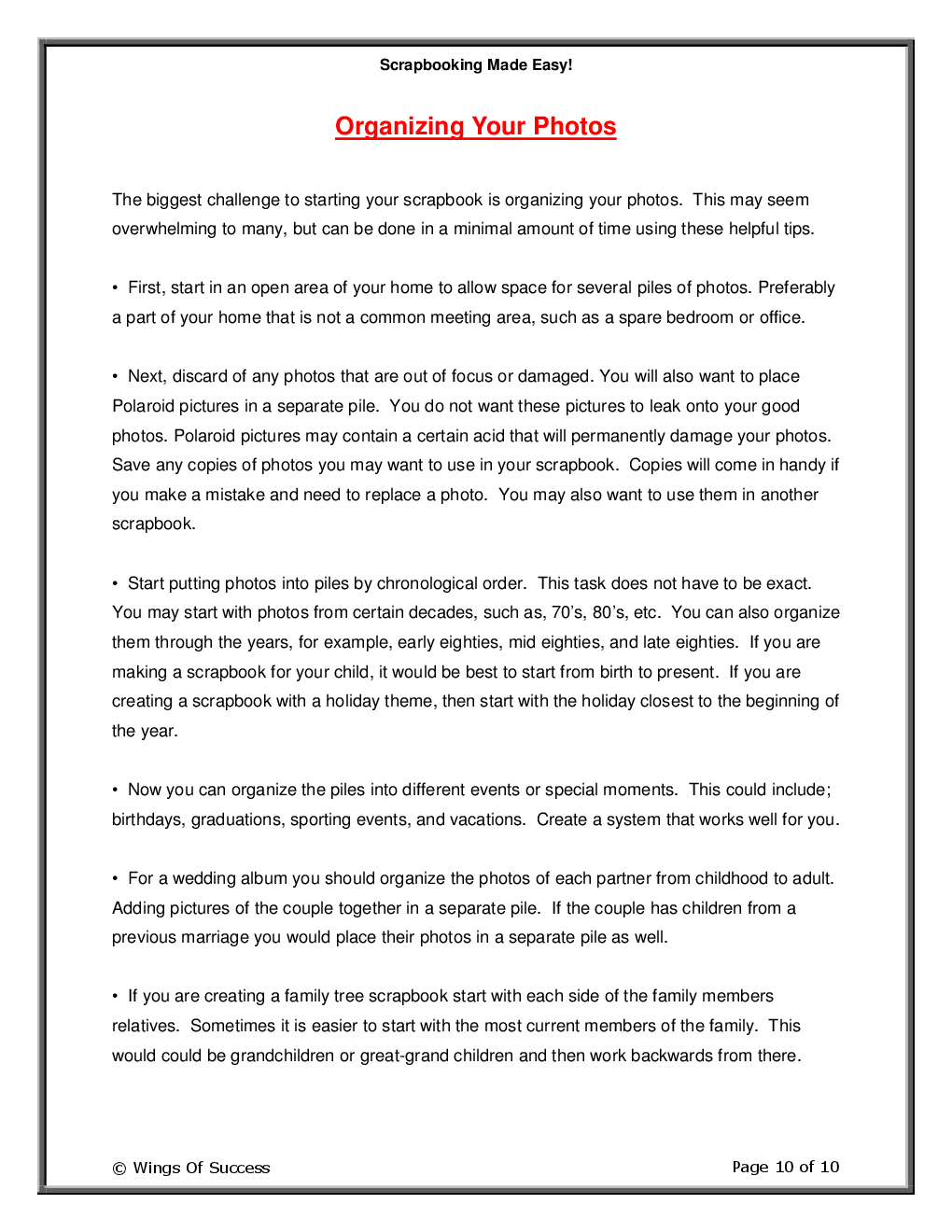 Scrapbooking Made Easy! - Page 5