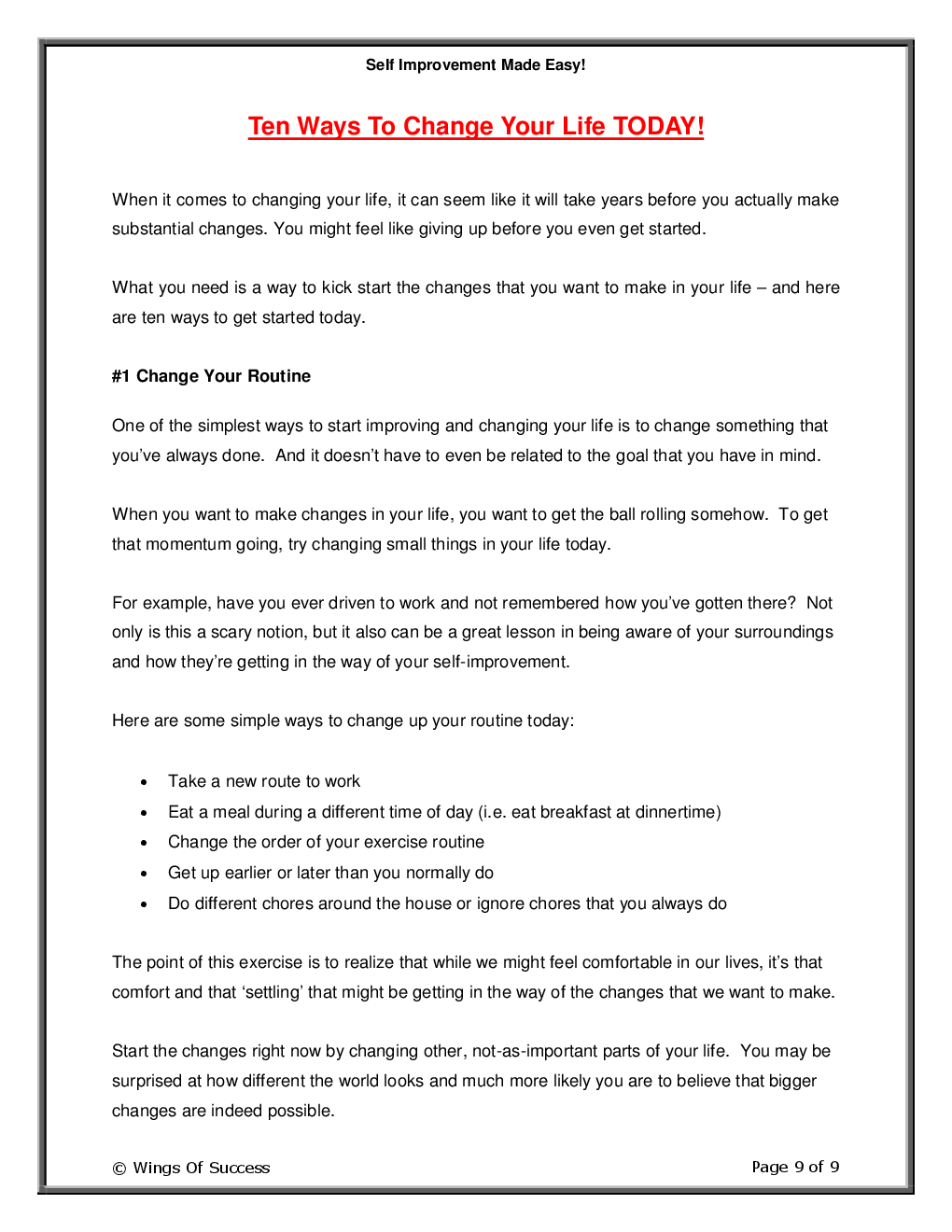 Self Improvement Made Easy! - Page 4