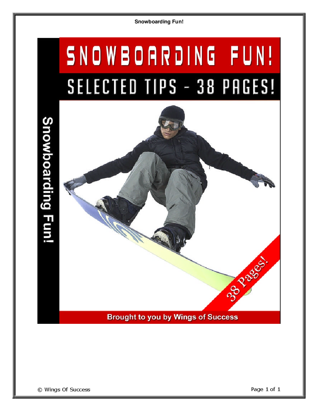 Snowboarding Fun! - Page 1