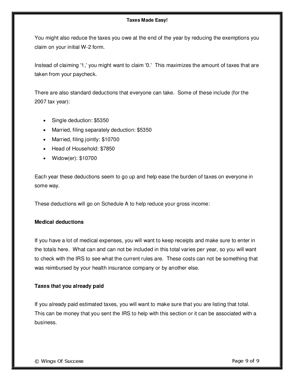 Taxes Made Easy! - Page 4