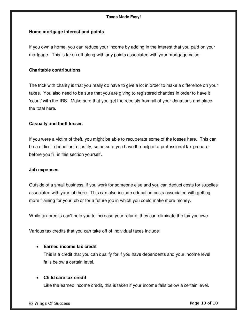 Taxes Made Easy! - Page 5