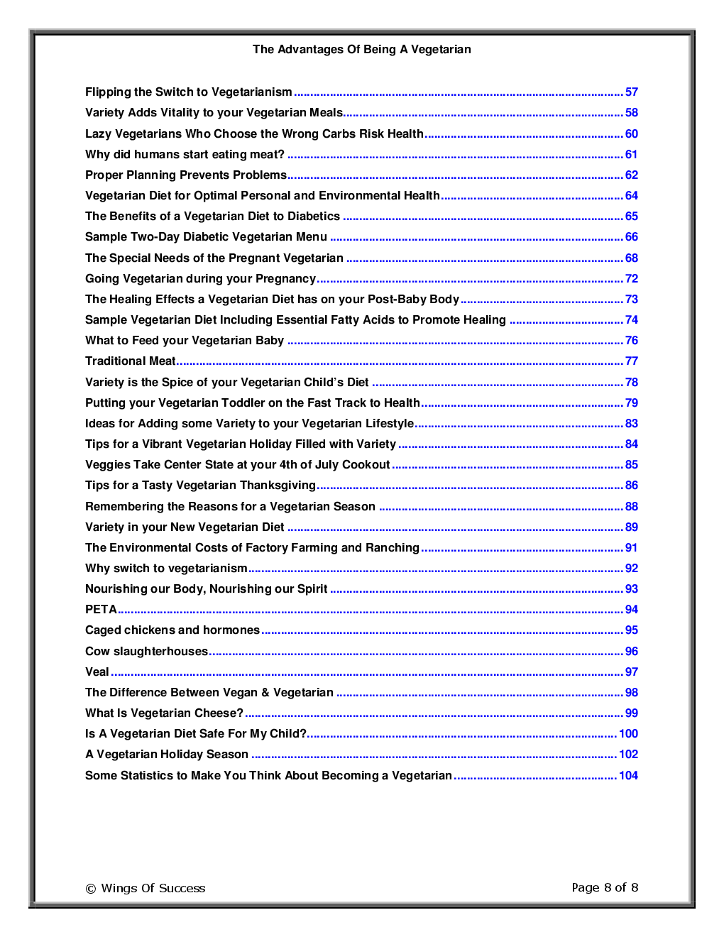 The Advantages Of Being A Vegetarian - Page 3