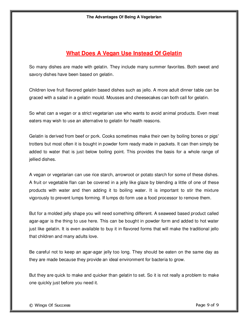 The Advantages Of Being A Vegetarian - Page 4