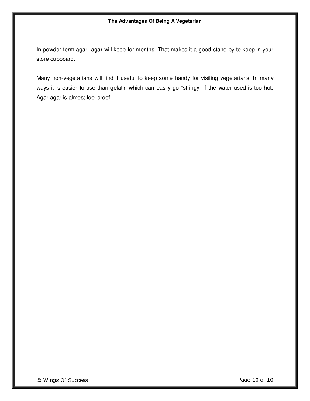 The Advantages Of Being A Vegetarian - Page 5