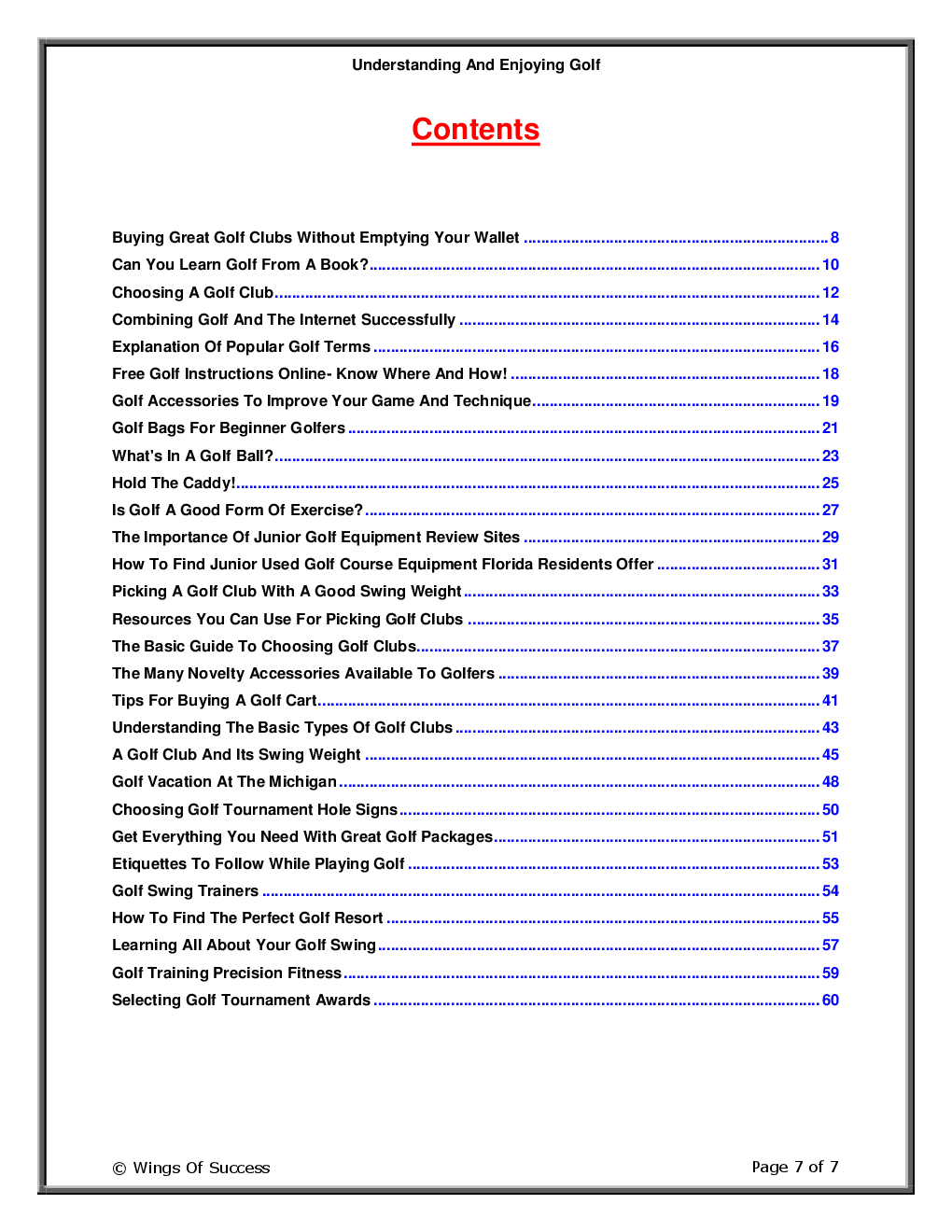 Understanding And Enjoying Golf - Page 2