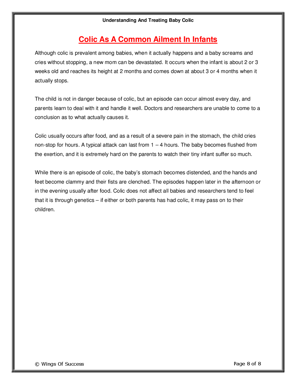 Understanding And Treating Baby Colic - Page 3