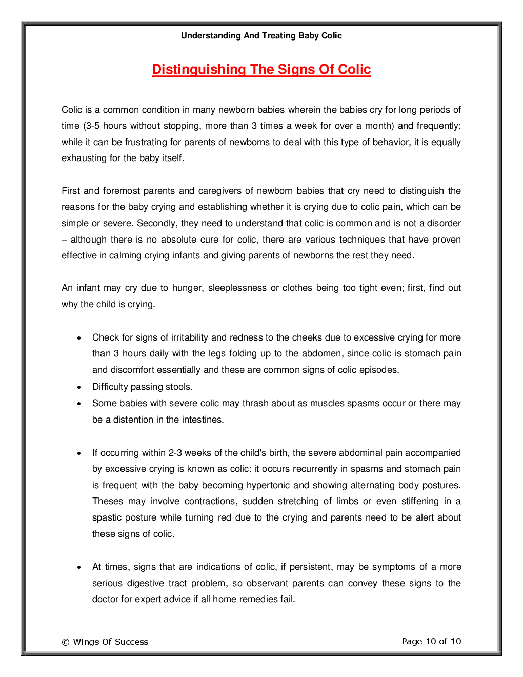 Understanding And Treating Baby Colic - Page 5