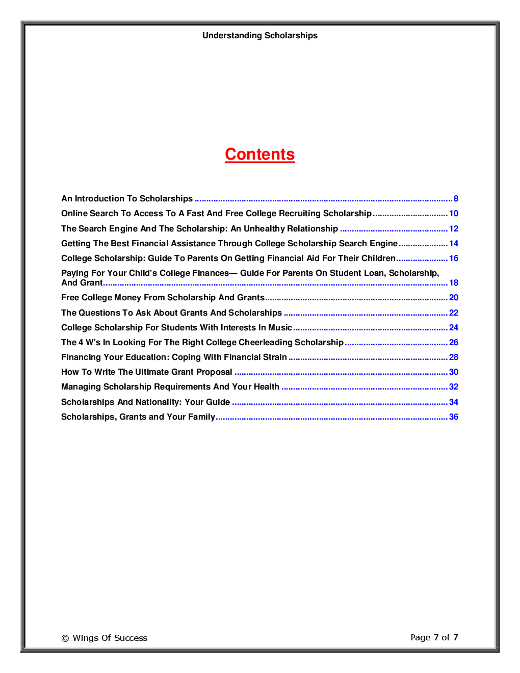 Understanding Scholarships - Page 2