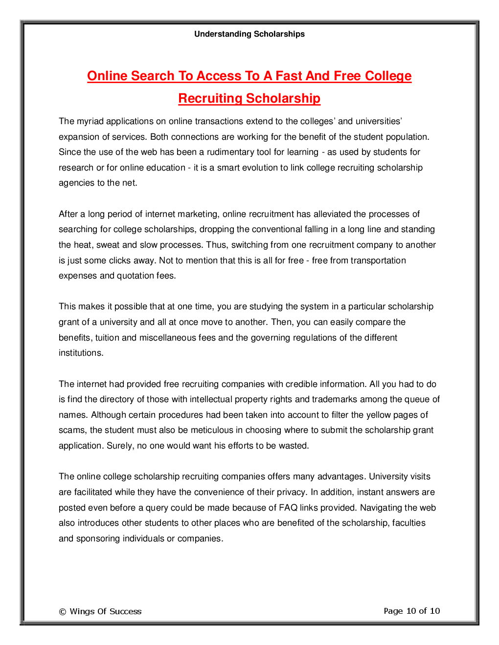 Understanding Scholarships - Page 5