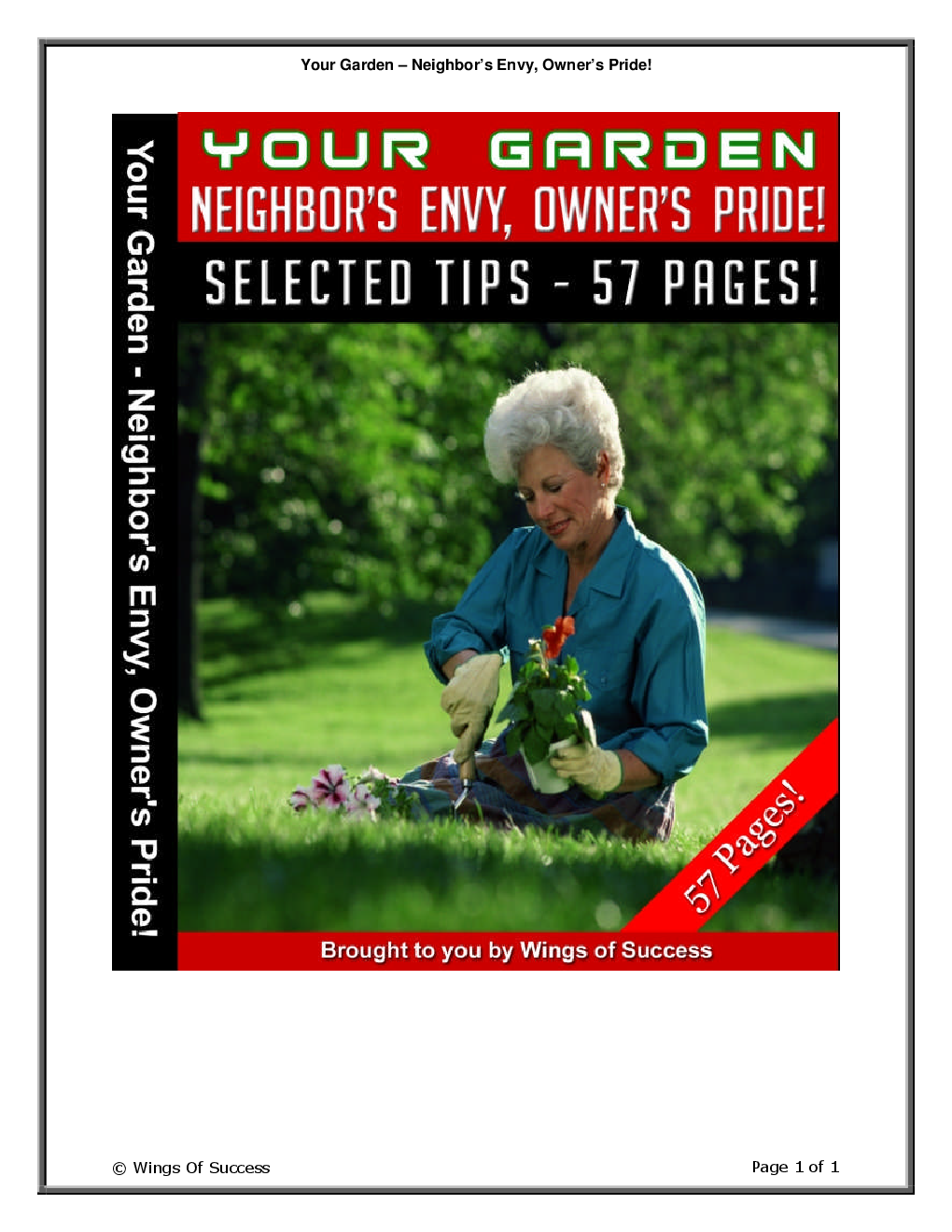 Your Garden – Neighbor’s Envy, Owner’s Pride! - Page 1