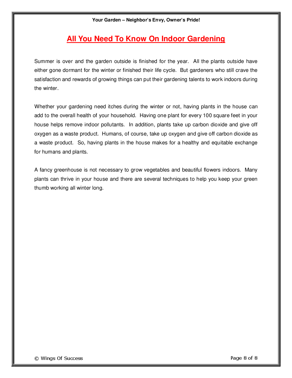 Your Garden – Neighbor’s Envy, Owner’s Pride! - Page 3