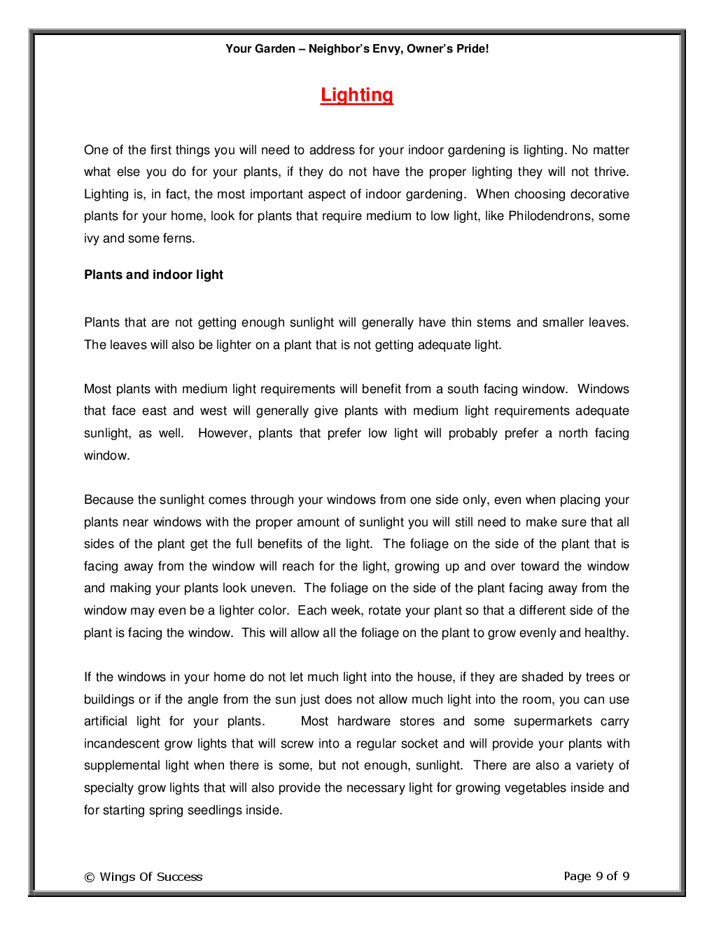 Your Garden – Neighbor’s Envy, Owner’s Pride! - Page 4