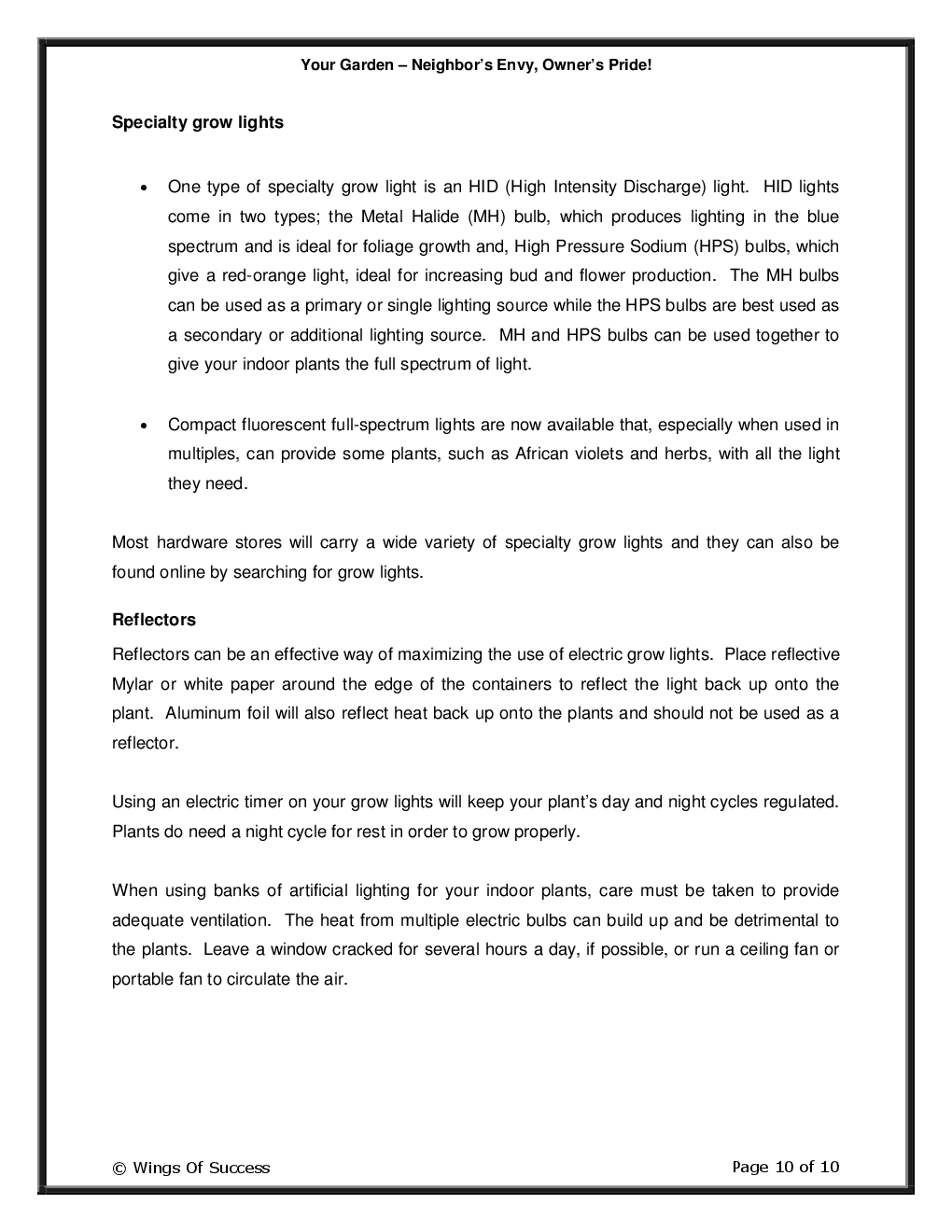 Your Garden – Neighbor’s Envy, Owner’s Pride! - Page 5