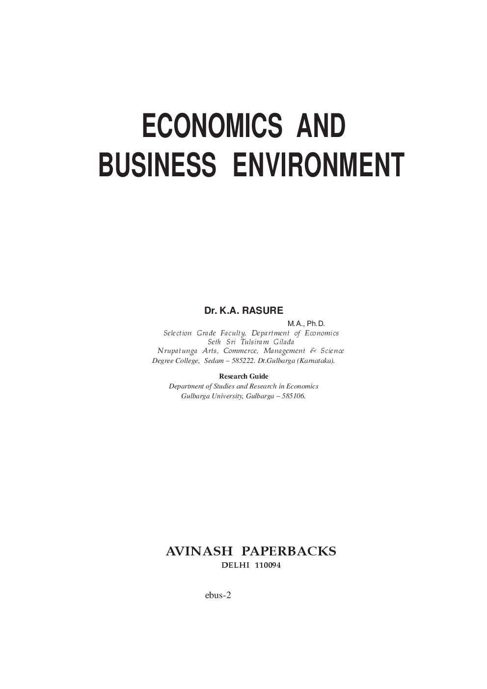 Economics and Business Environment - Page 2