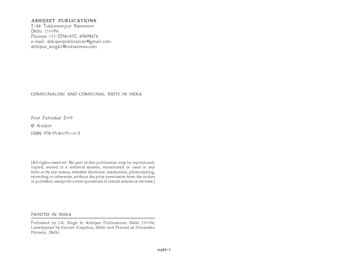 Communalism and Communal Riots in India - Page 3