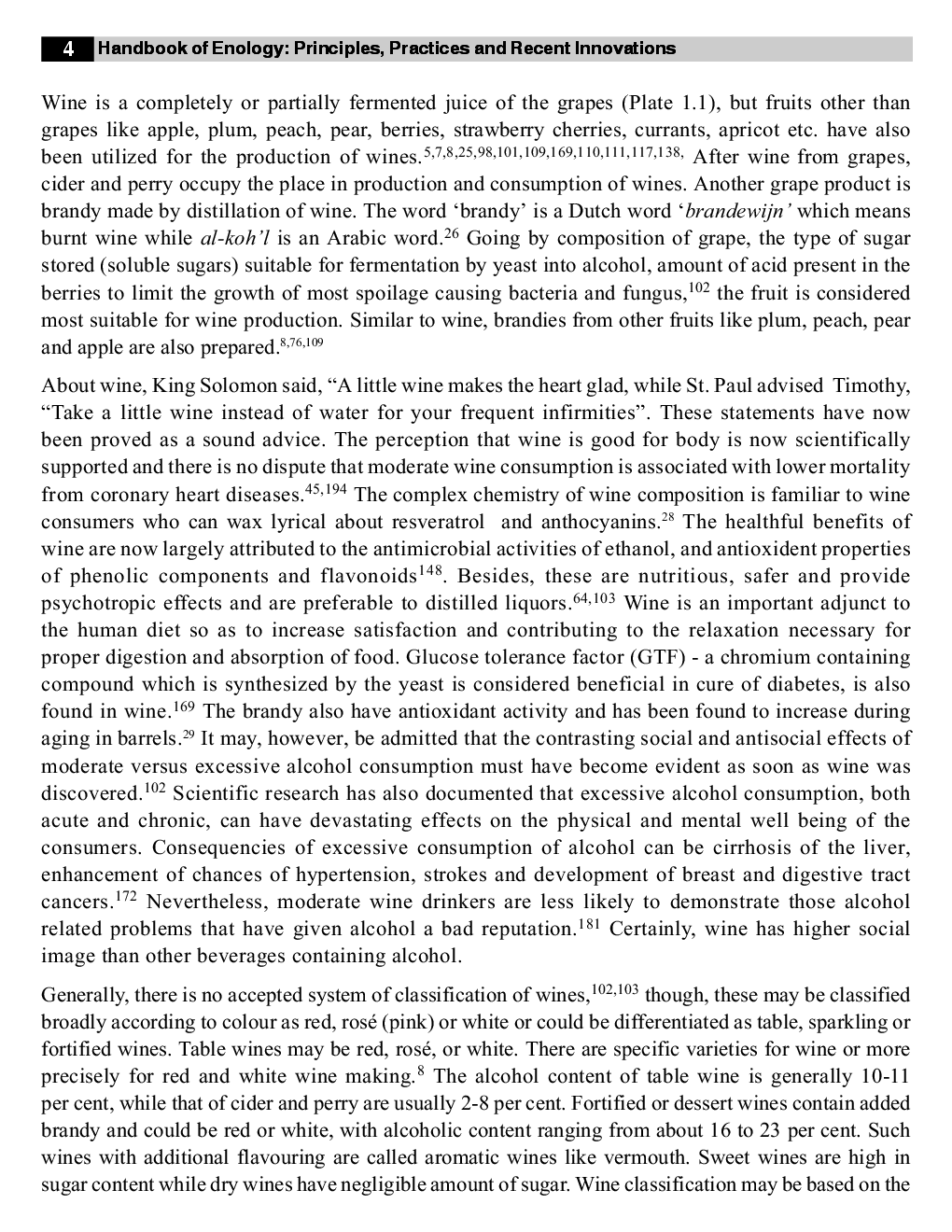 Handbook of Enology: Principles, Practices and Recent Innovations - Volume 1 - Page 4