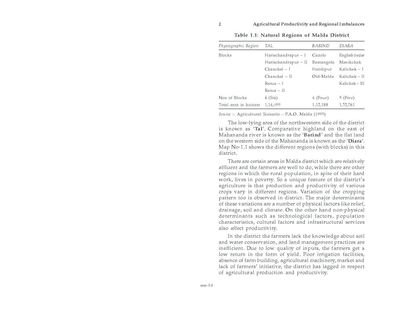 Agricultural Productivity and Regional Imbalances - Page 3