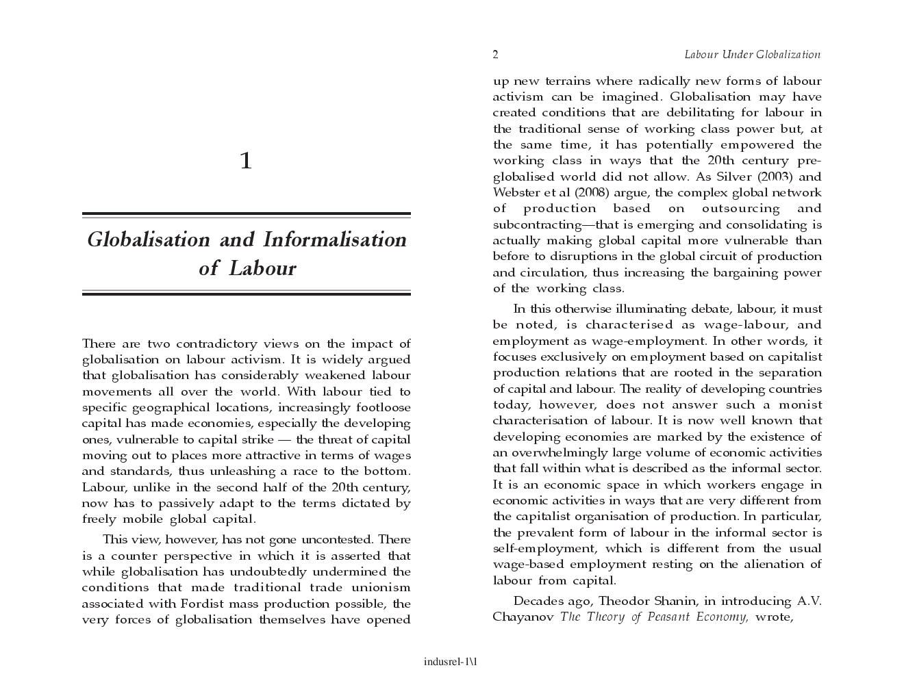 Labour Under Globalization - Page 1