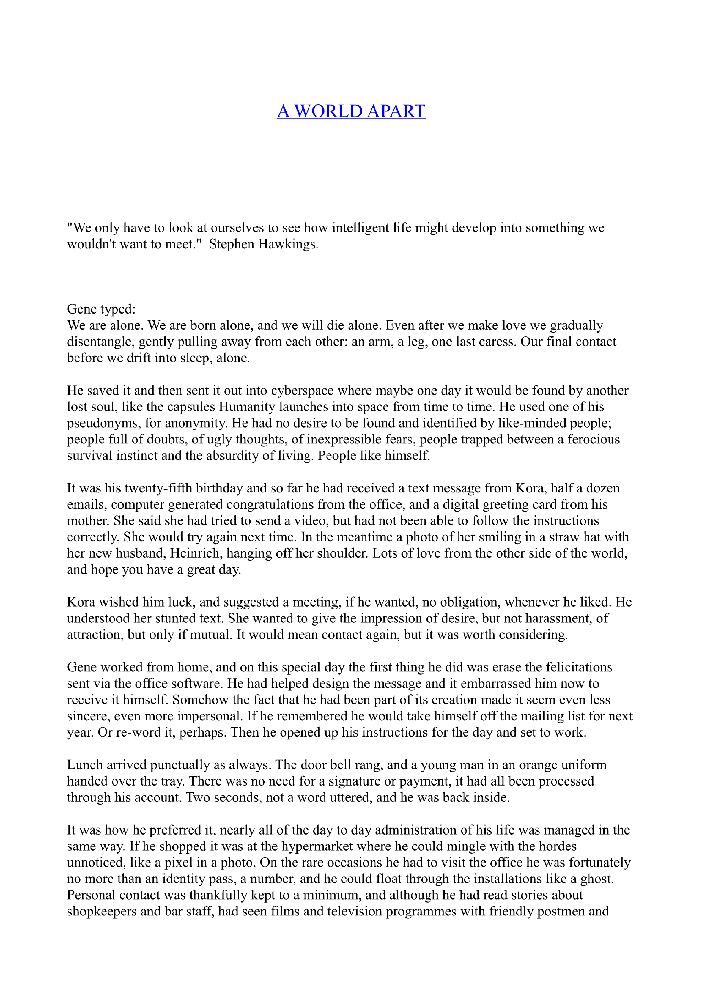 A World Apart and Other Stories - Page 5