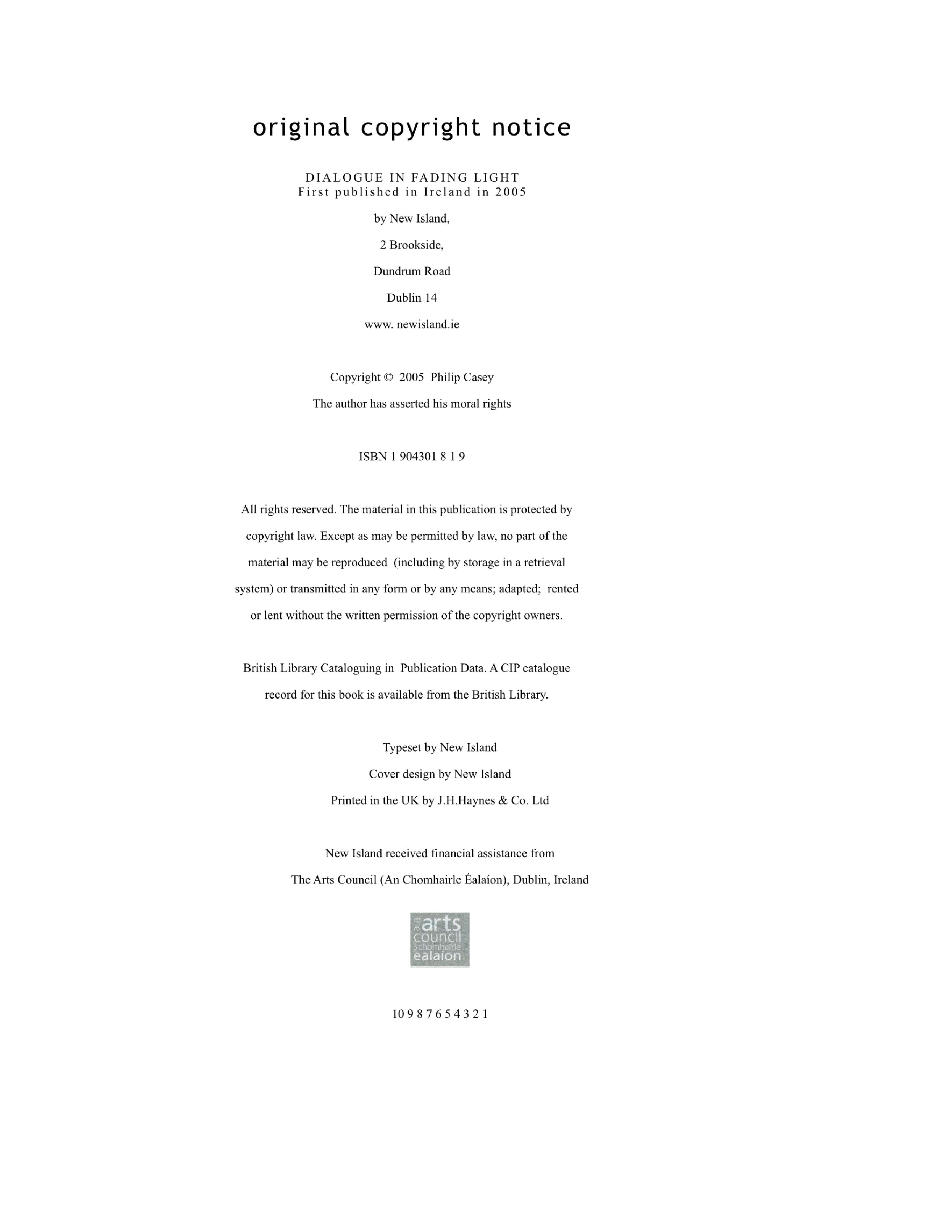 Dialogue in Fading Light - New and Selected Poems - Page 5