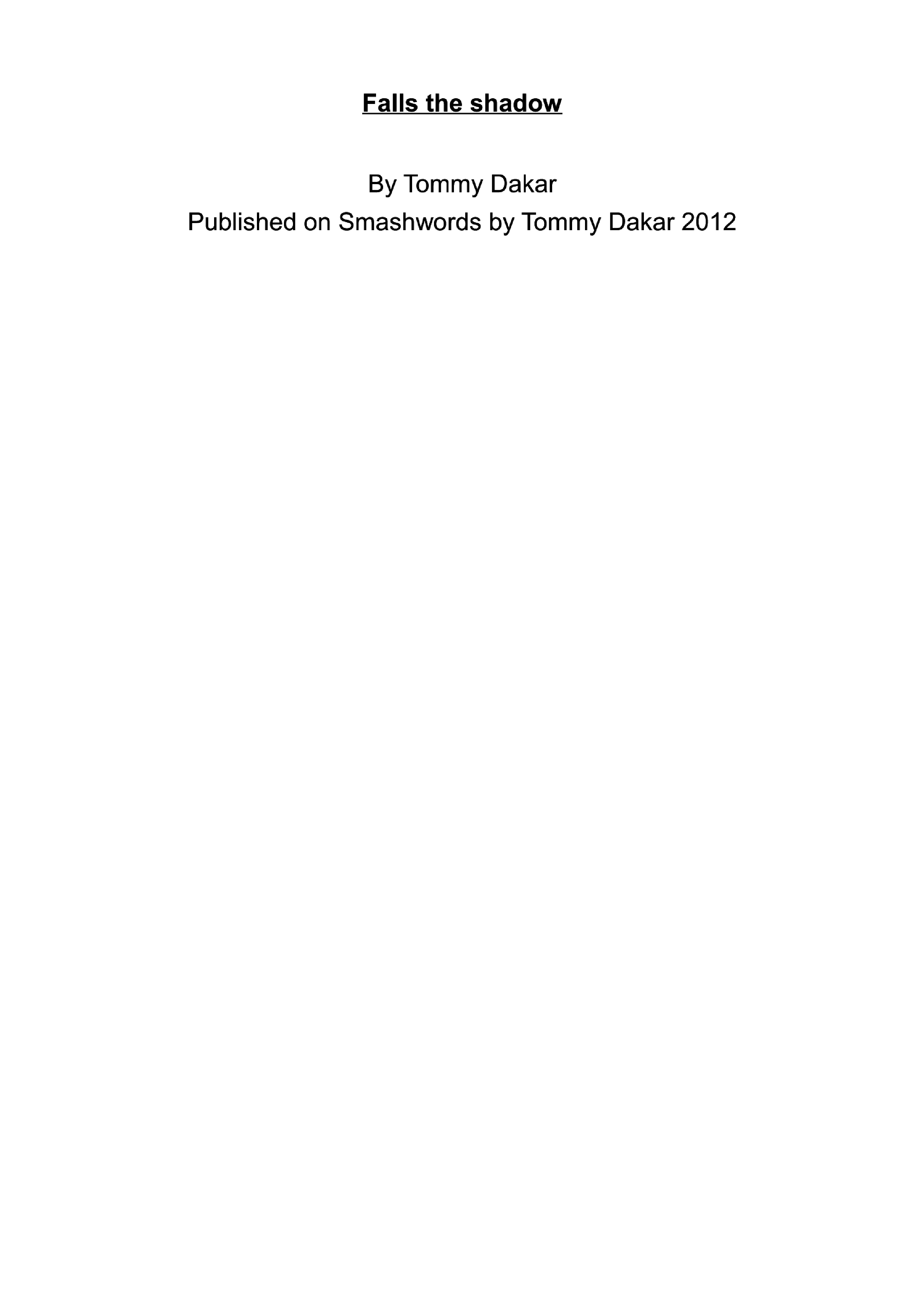 Falls the Shadow - Page 2