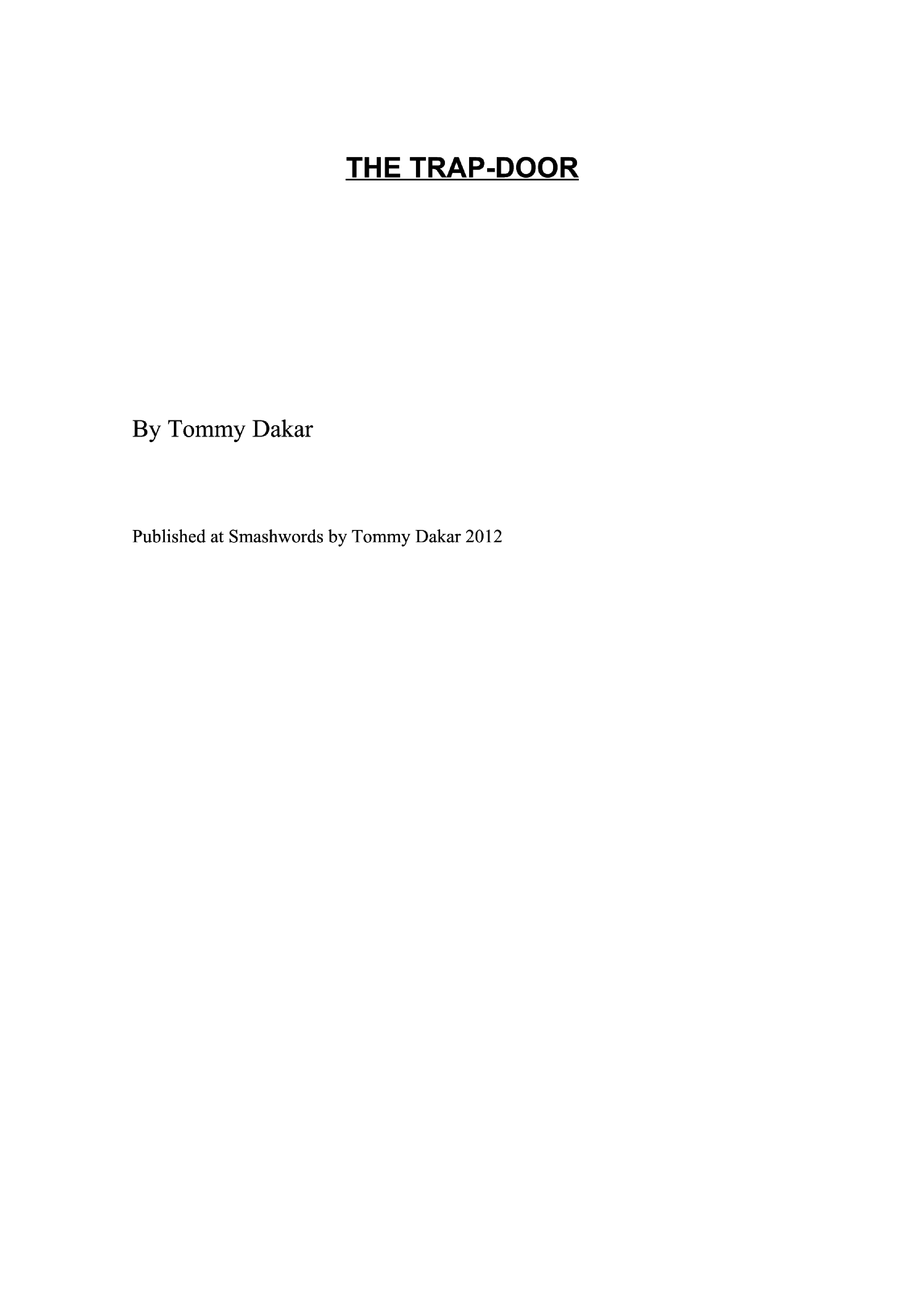 Download The Trap Door ebook Free Online Novel PDF Online 2022