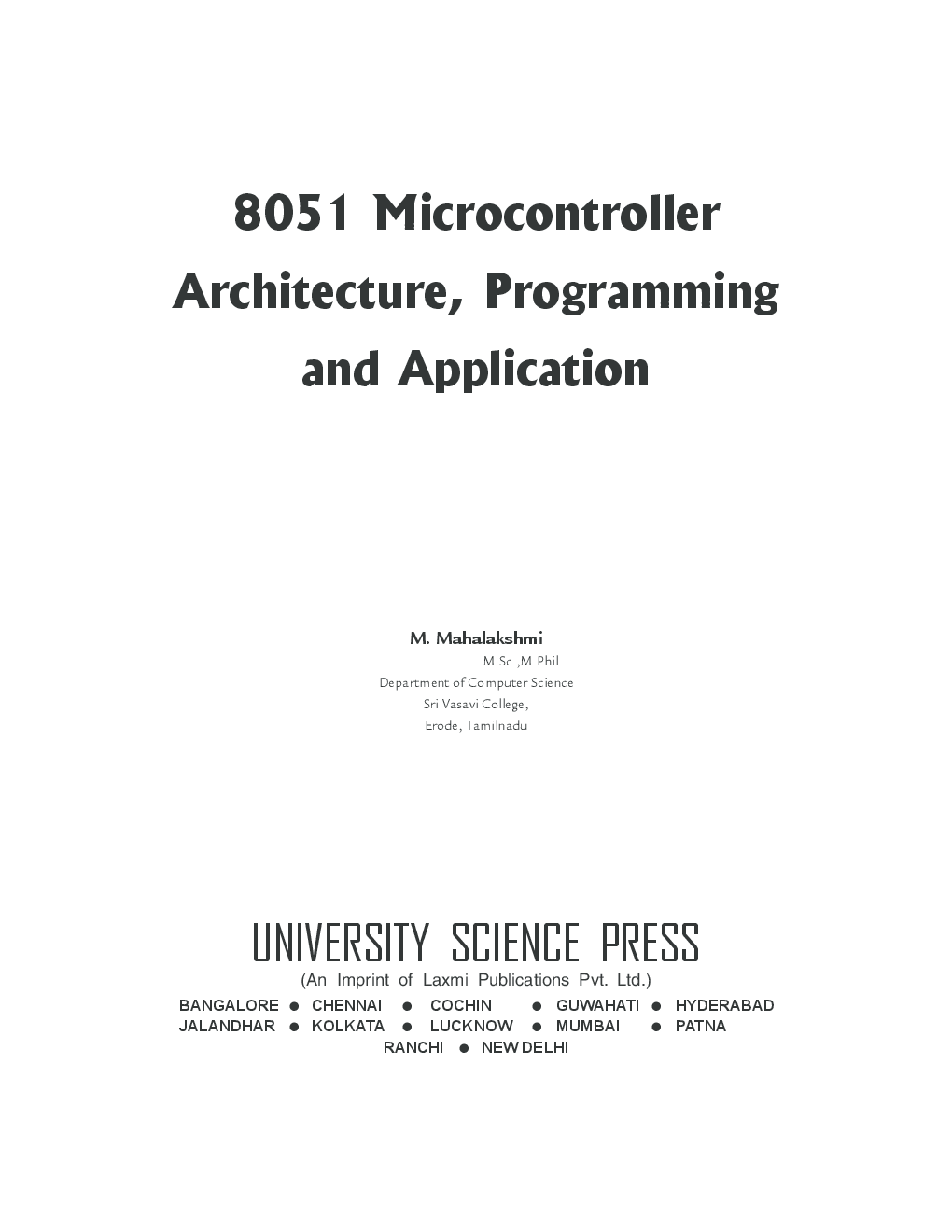 8051 Microcontroller Architecture, Programming and Application - Page 2
