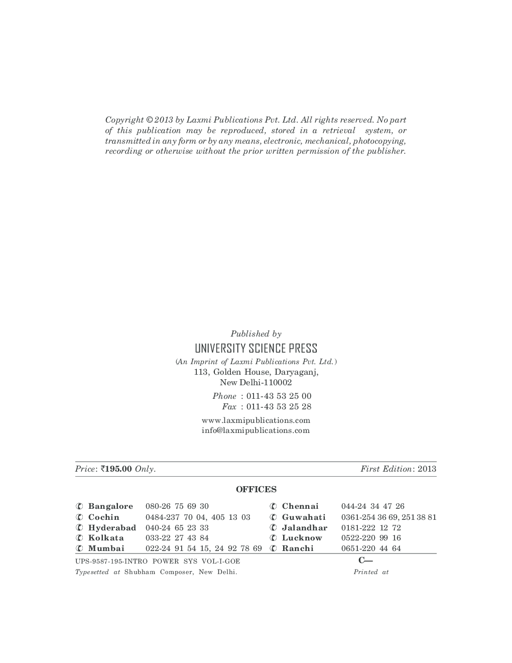 An Introduction to Power System Vol.I - Page 3