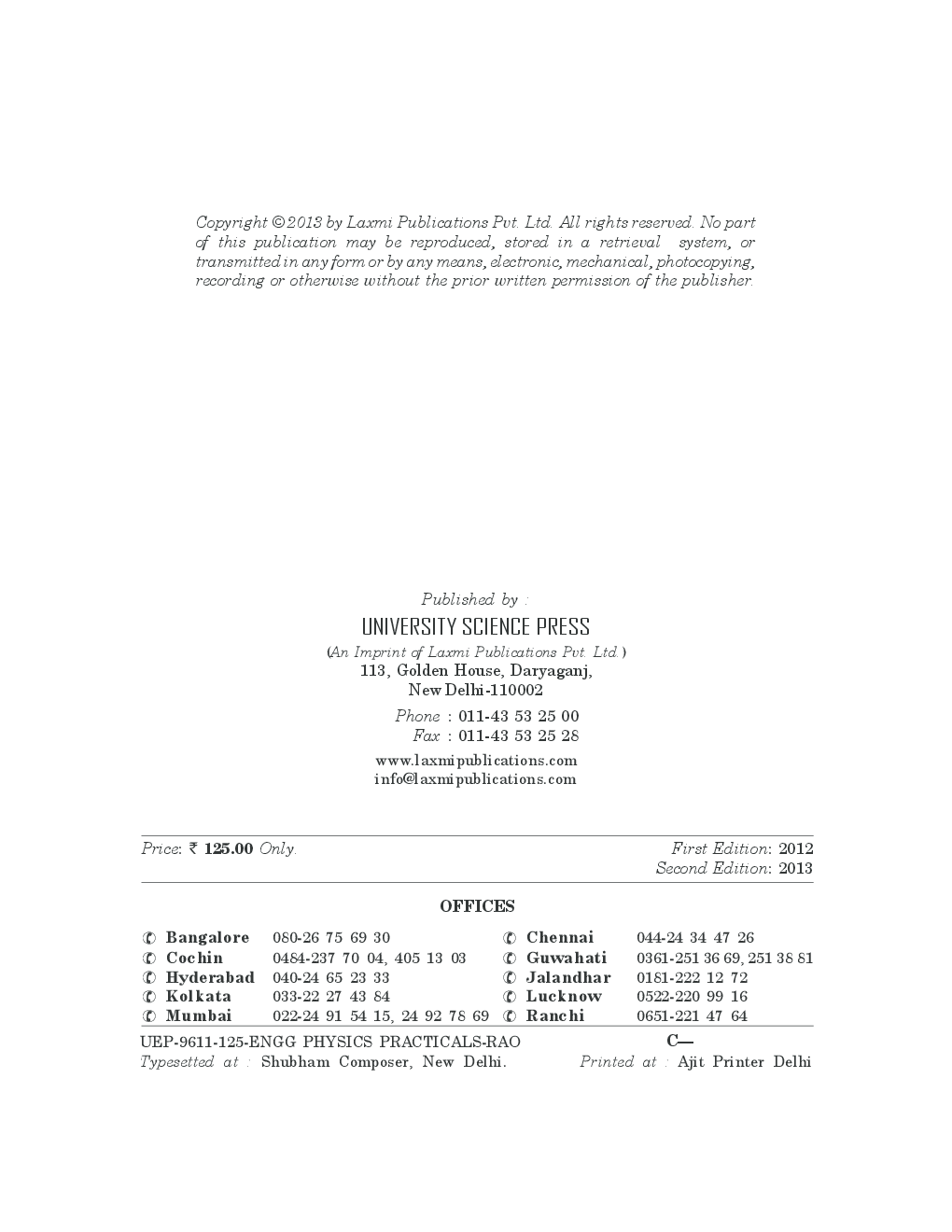 Engineering Physics Practicals by Dr. B. Srinivasa Rao,Kesava Vamsi Krishna V,K.S. Rudramamba - Page 3
