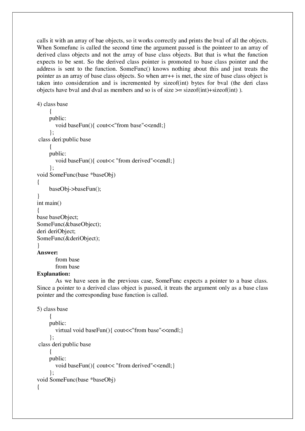 C++ Interview Question Papers With Solution - Page 4