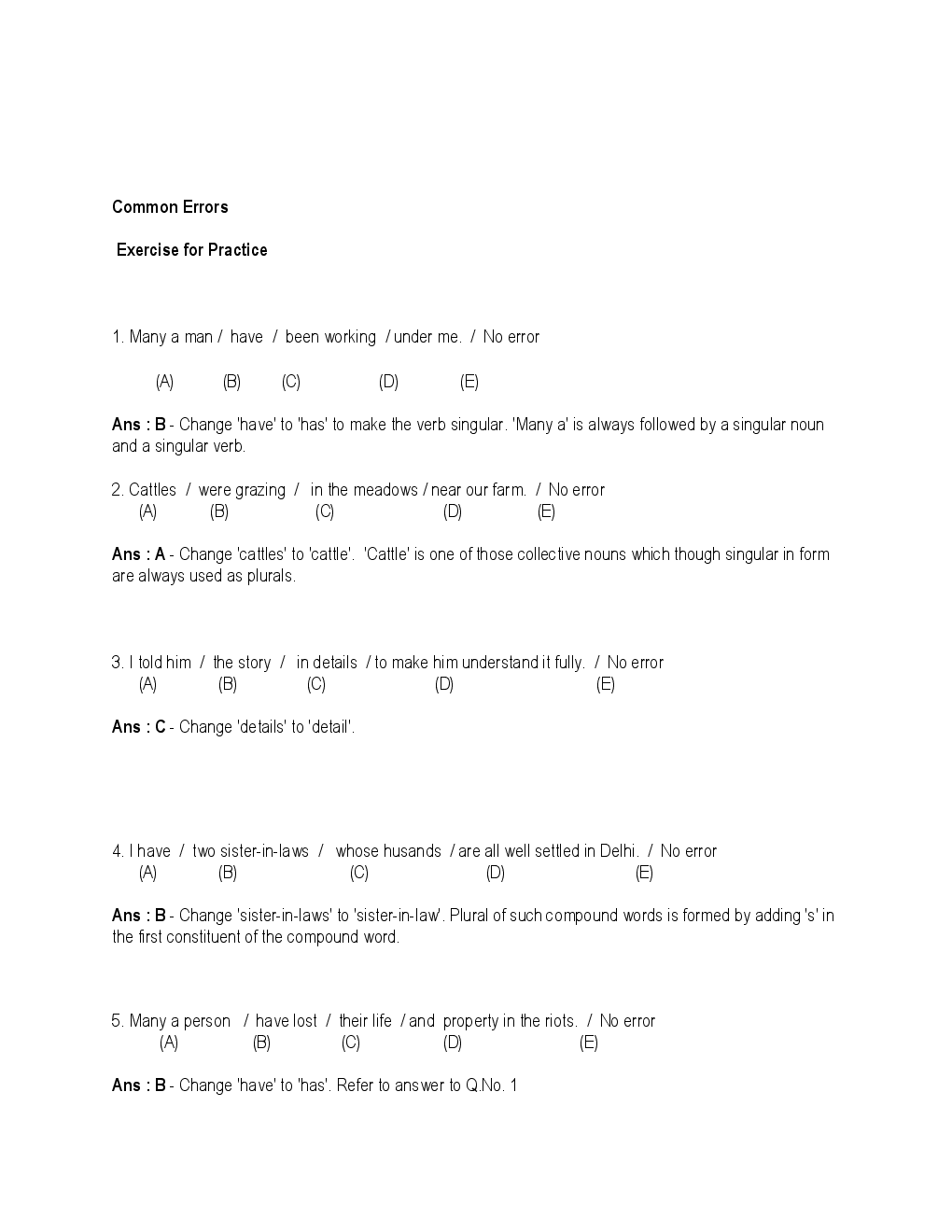 Verbal Ability Interview Question Papers With Solution - Page 2