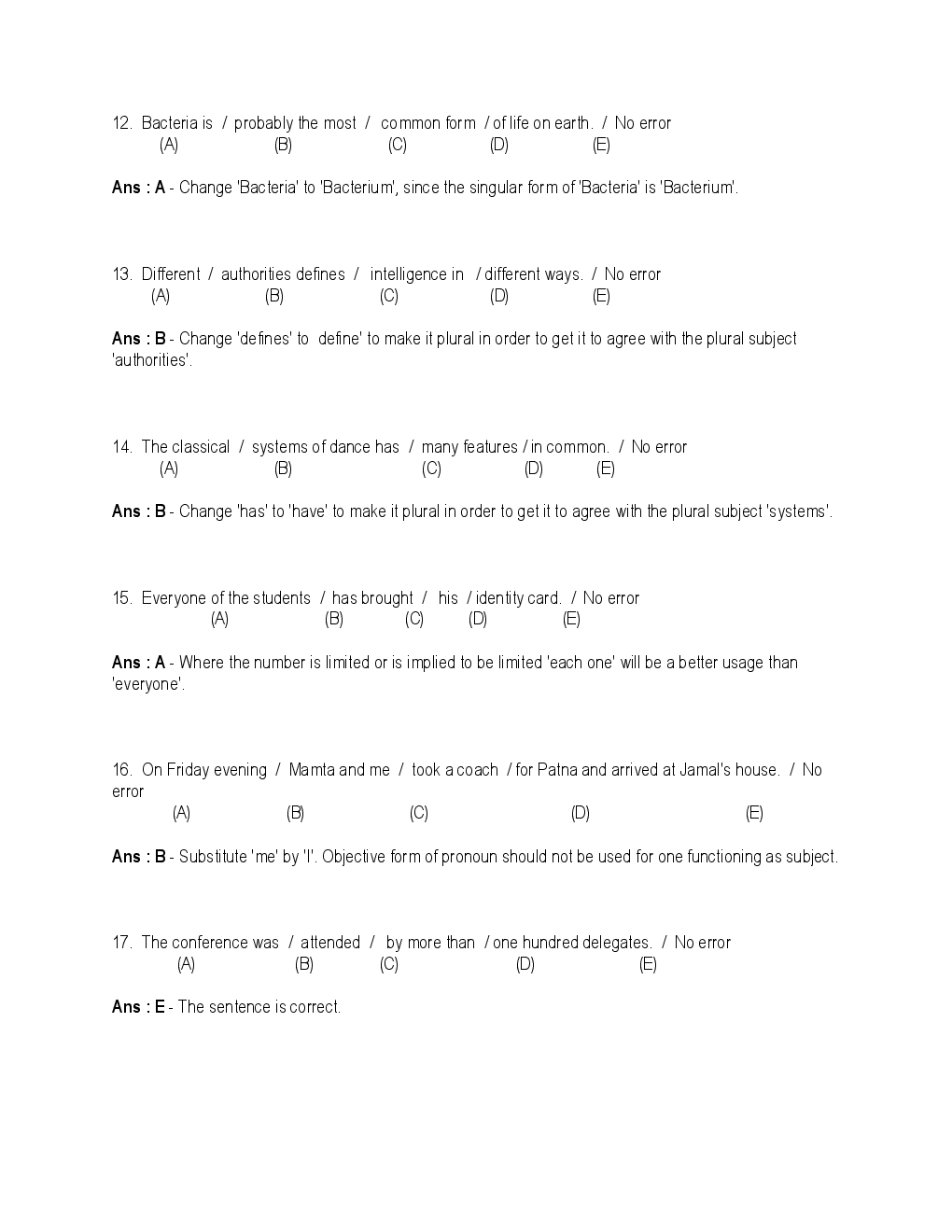 Verbal Ability Interview Question Papers With Solution - Page 4