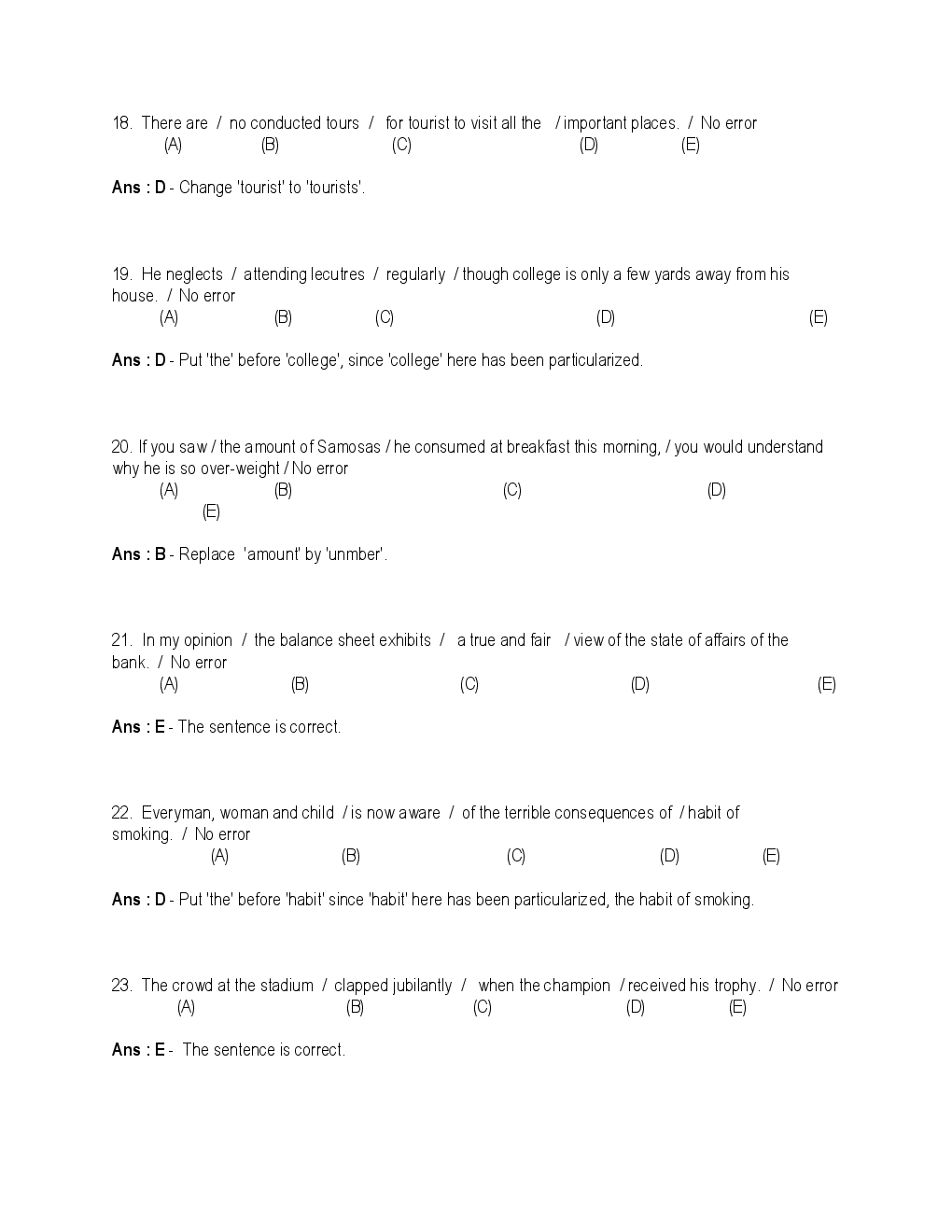 Verbal Ability Interview Question Papers With Solution - Page 5